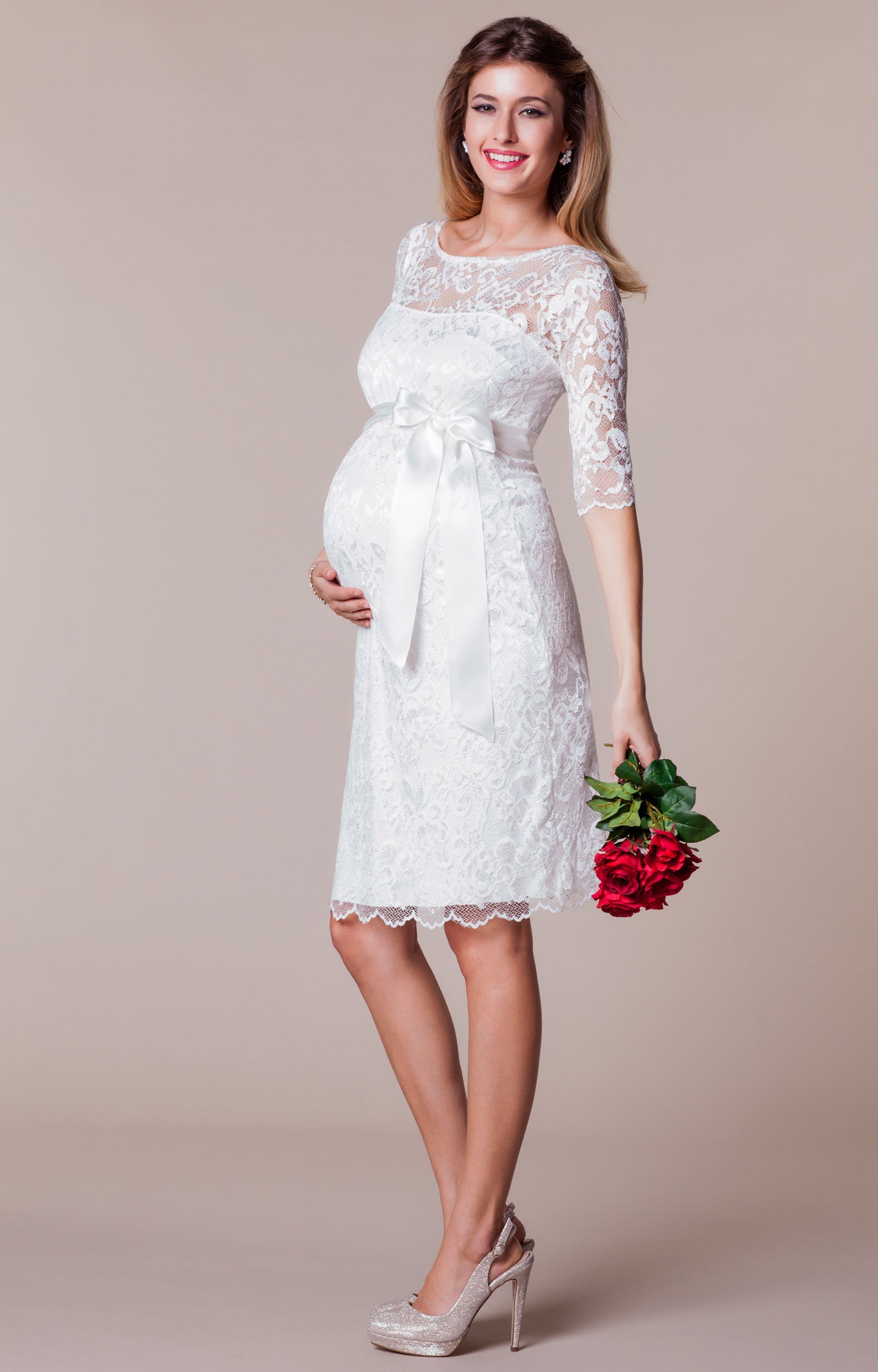 Amelia Maternity Lace Dress in Navy - Maternity Wedding Dresses, Evening  Wear and Party Clothes by Tiffany Rose US