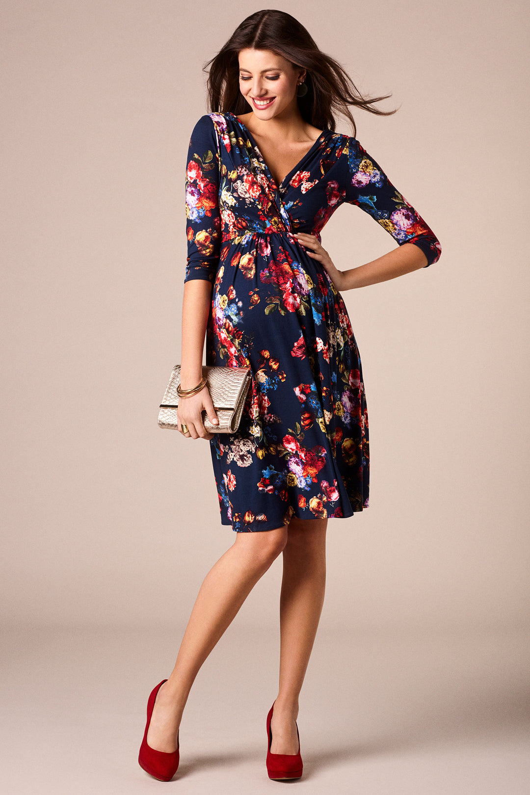 Tiffany Rose Willow Maternity Nursing Dress in Garden - Seven Women Maternity