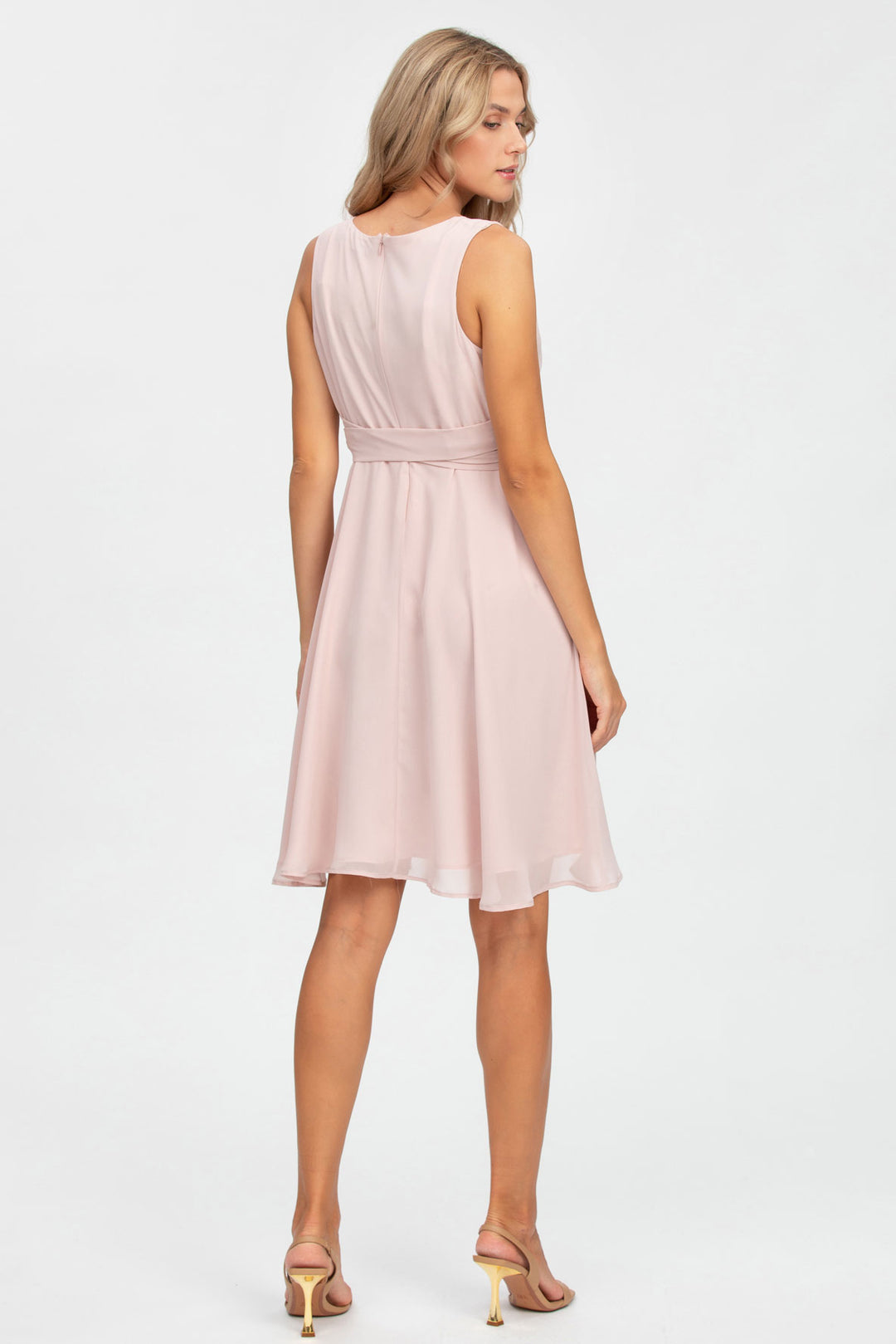 Isabella Chiffon Maternity Dress - Fairest Blush