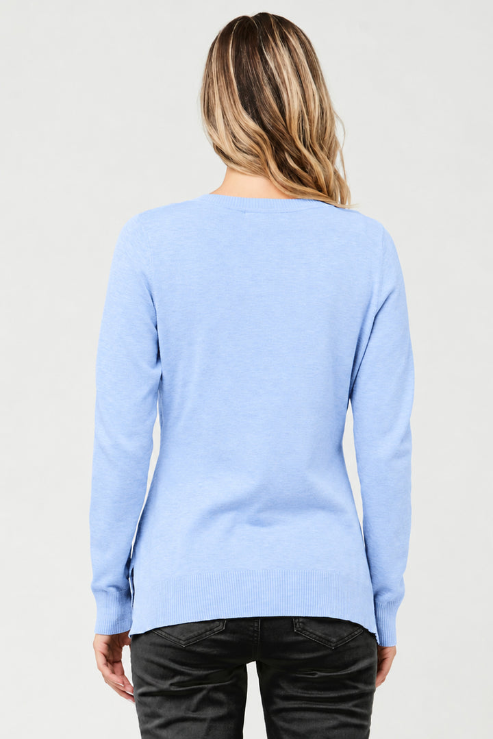 Toni Maternity & Nursing Knit Ice Blue