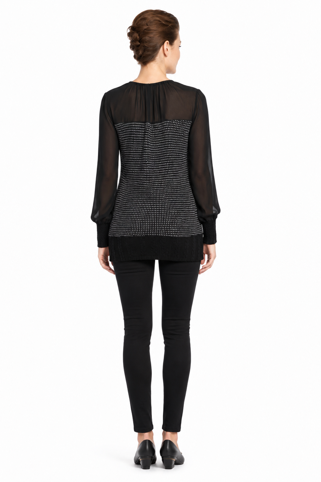 Vero Maternity Sweater Chiffon Top