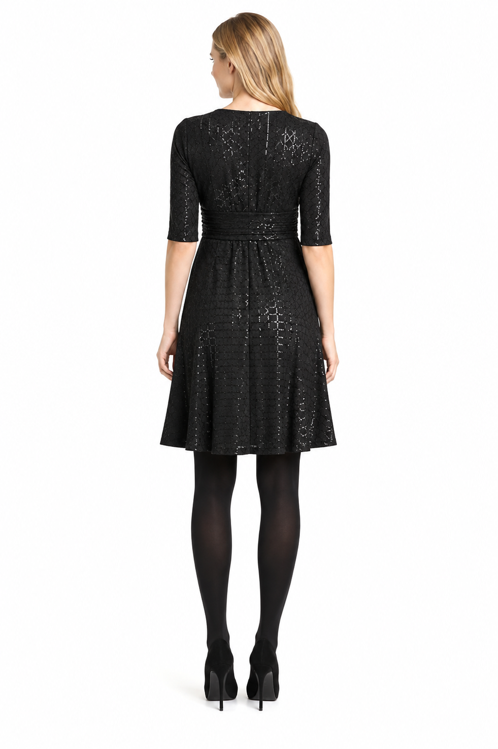 Maternal America Front Tie Maternity Sequins Dress