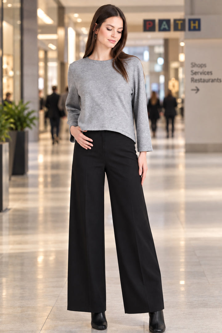 Bailey Luxe Crop Maternity Sweater in Merlot