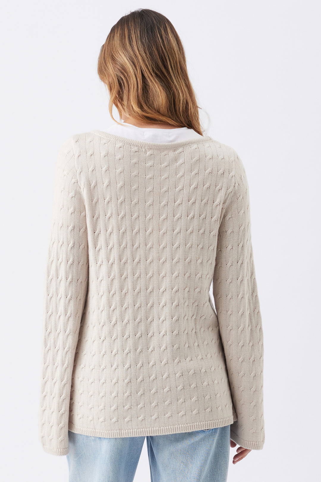 Carla Cable Knit Maternity & Nursing Sweater