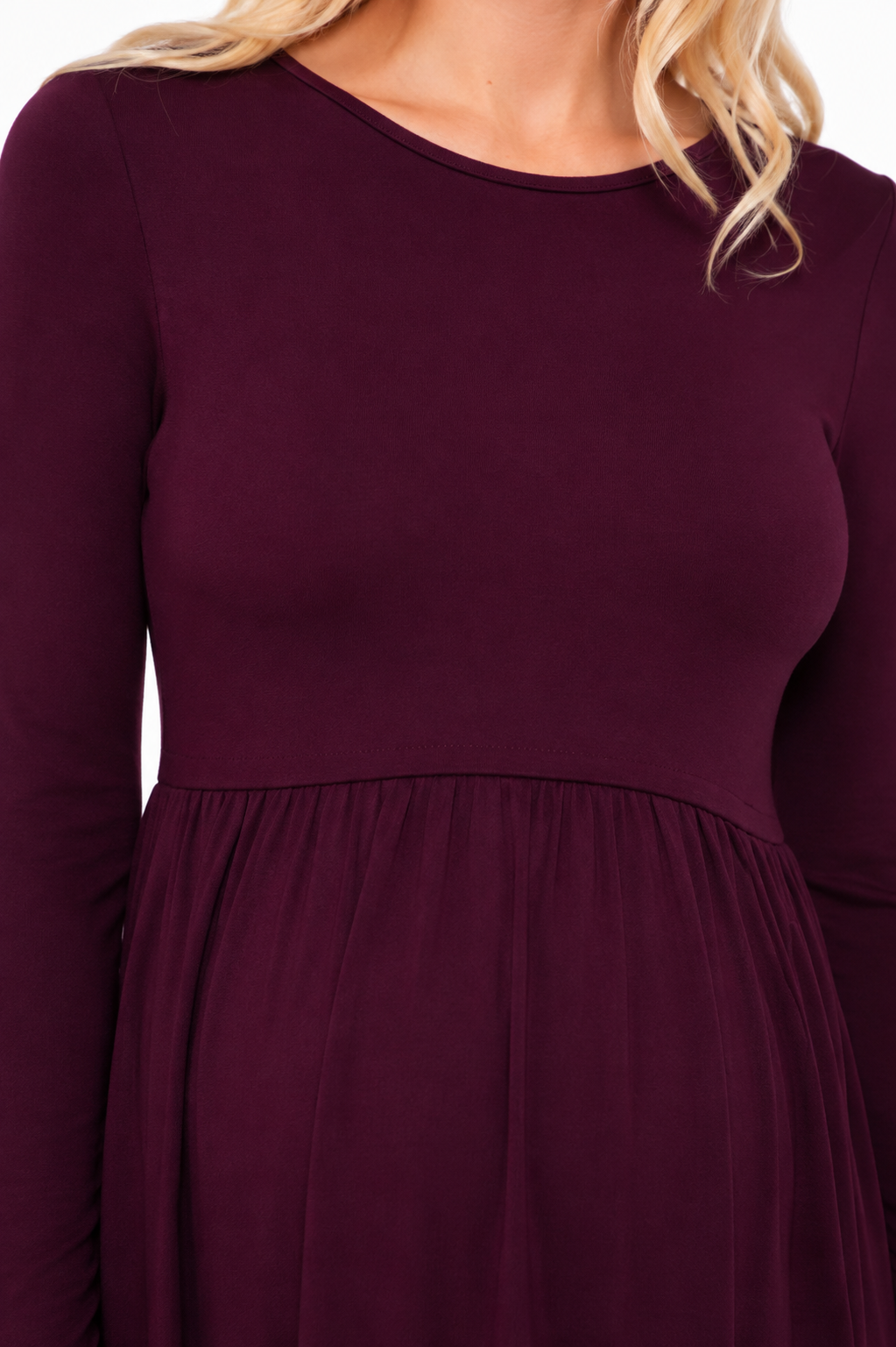 The Ainsley Maternity Nursing Dress in Aubergine