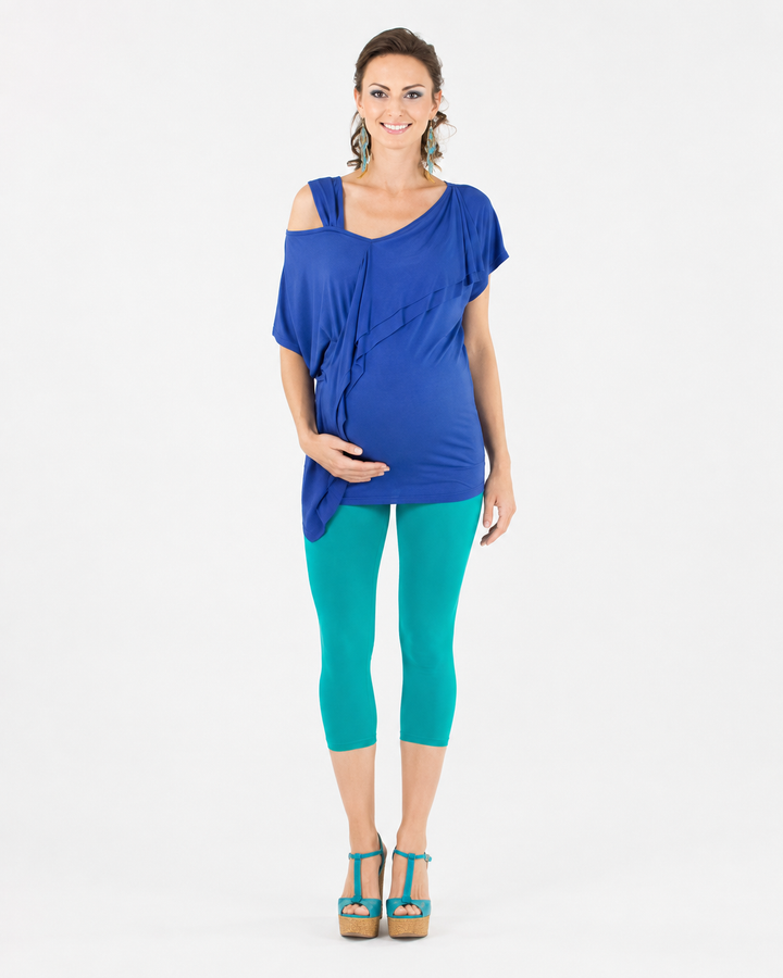 Andrea Maternity Top 9Fashion Cornflower Blue
