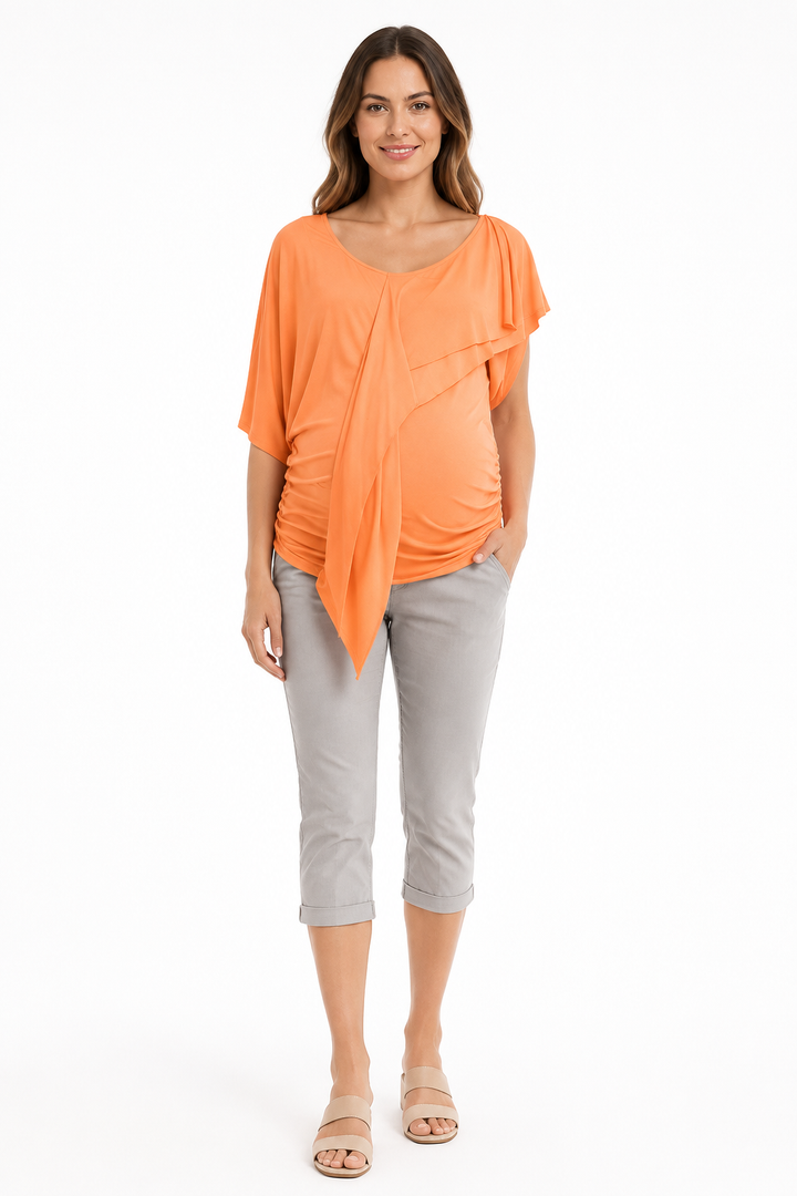 Andrea Maternity Top 9Fashion Coral