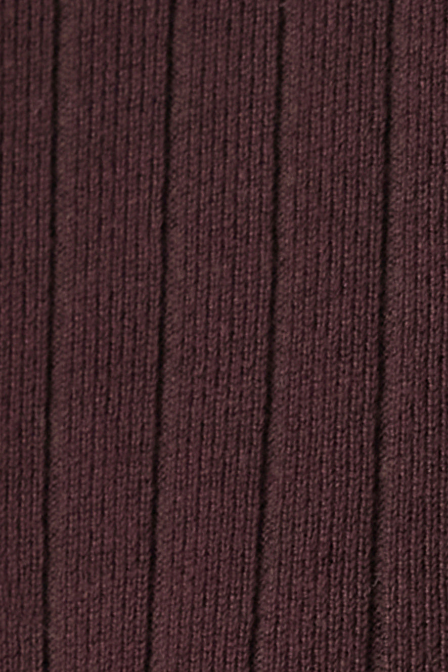 Dallas Rib Maternity & Nursing Knit Top in Chocolate