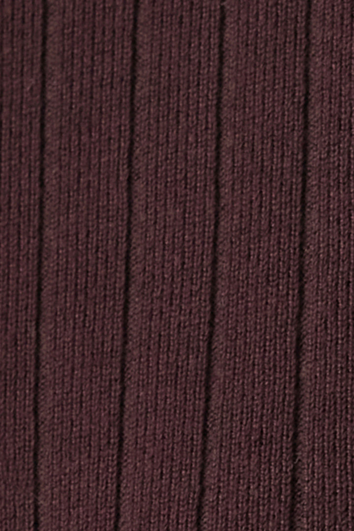 Dallas Rib Maternity & Nursing Knit Top in Chocolate
