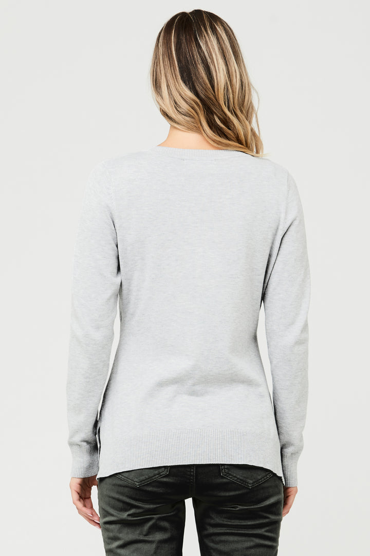 Toni Maternity & Nursing Knit Ice Blue