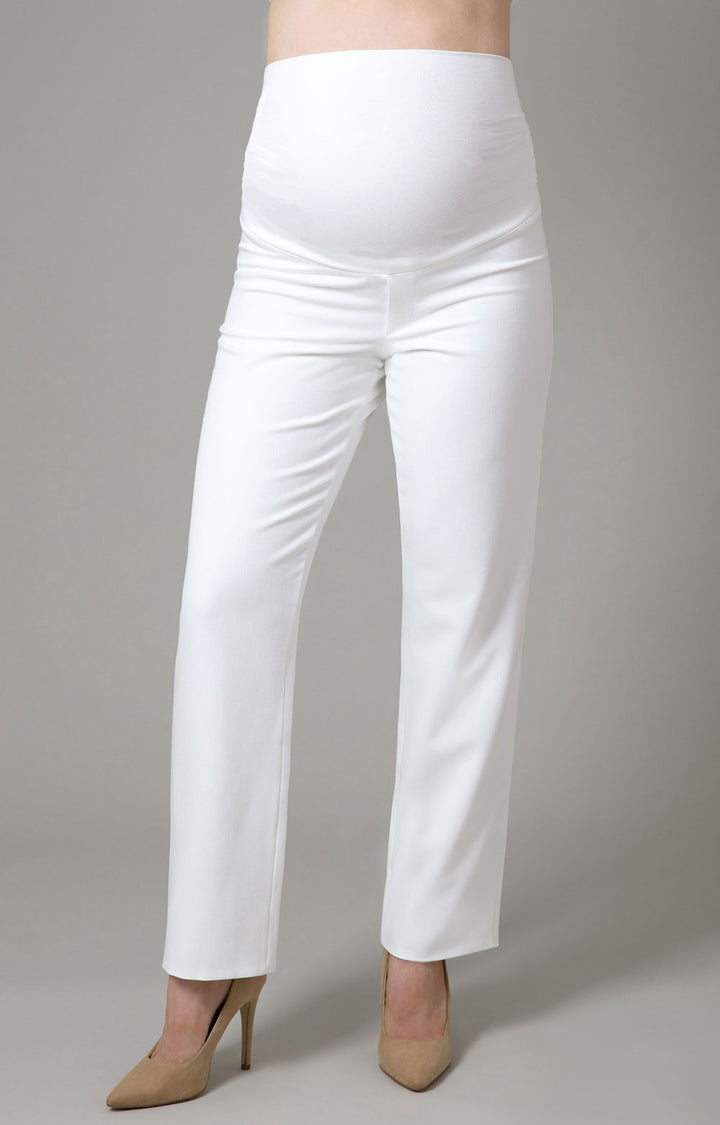 Straight Maternity Pants Black and White