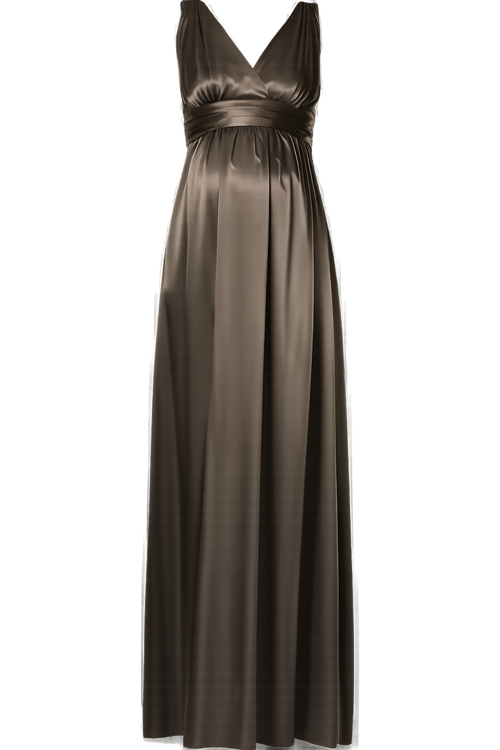 Ripe Satin Maternity Gown Dress