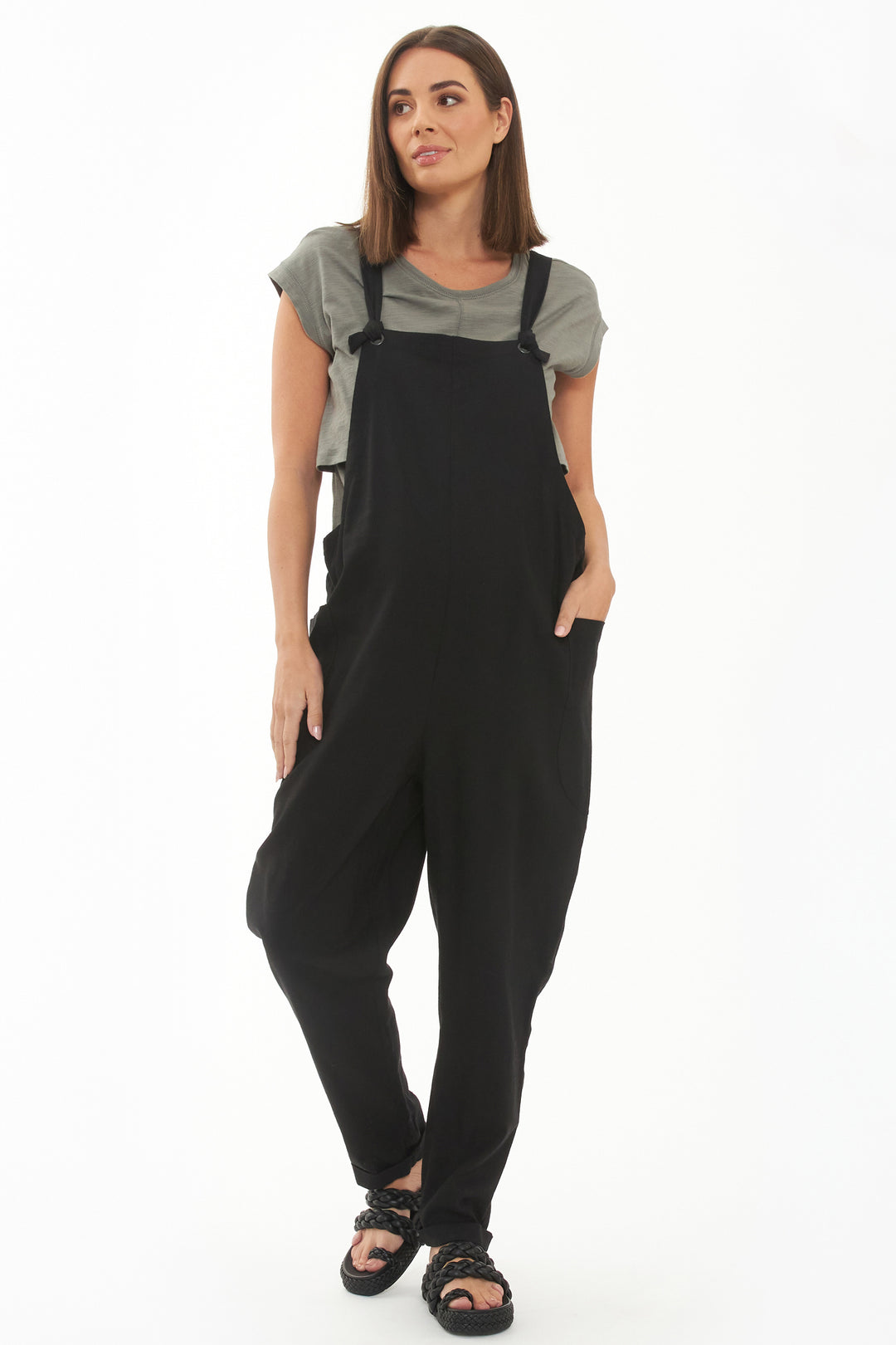 Poppy Linen Maternity & Nursing Jumpsuit by Ripe