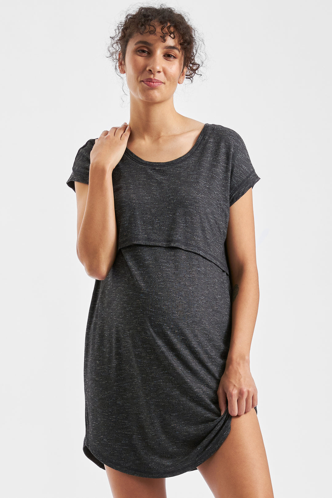 Dream Lounge Maternity & Nursing Dress in Granite by Ripe