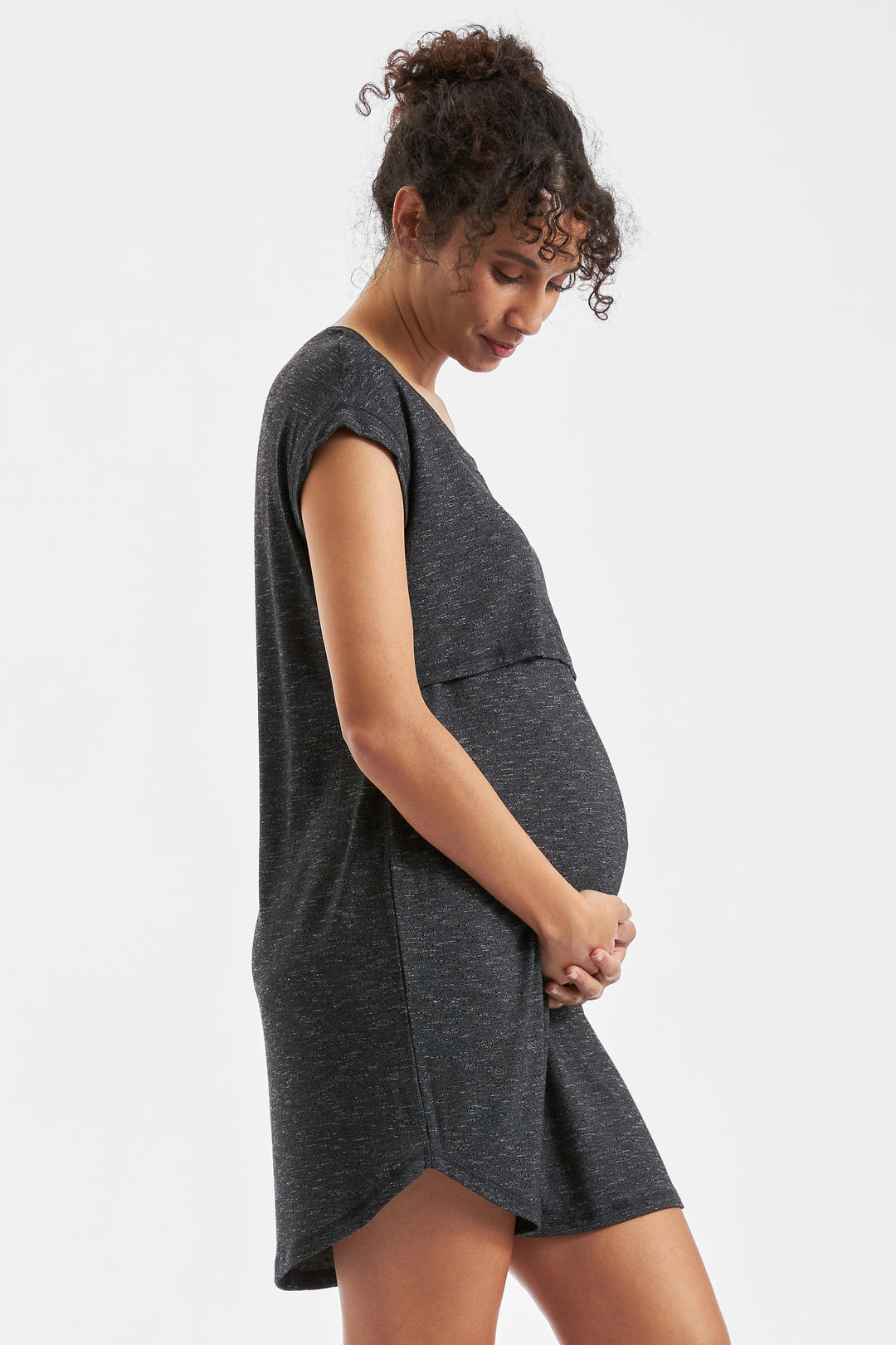 Dream Lounge Maternity & Nursing Dress in Granite by Ripe