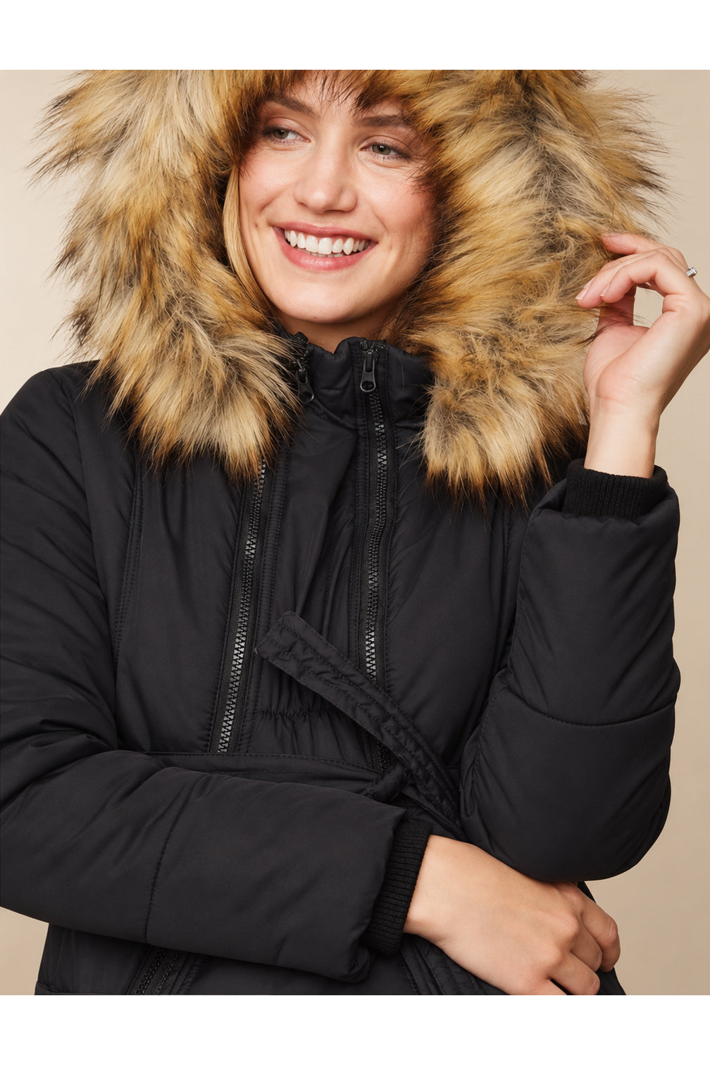 Sara 3 in 1 Down Maternity & Baby wearing Parka Rated to -30c