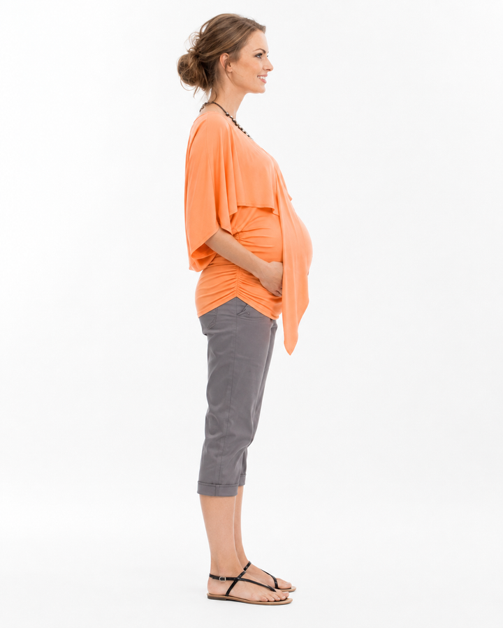 Andrea Maternity Top 9Fashion Coral