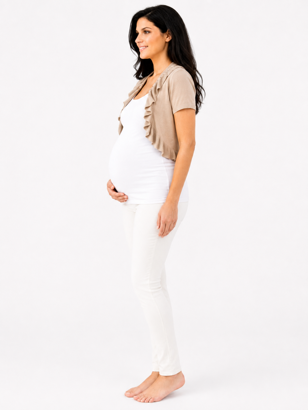 Ruffle Bolero Maternity Top
