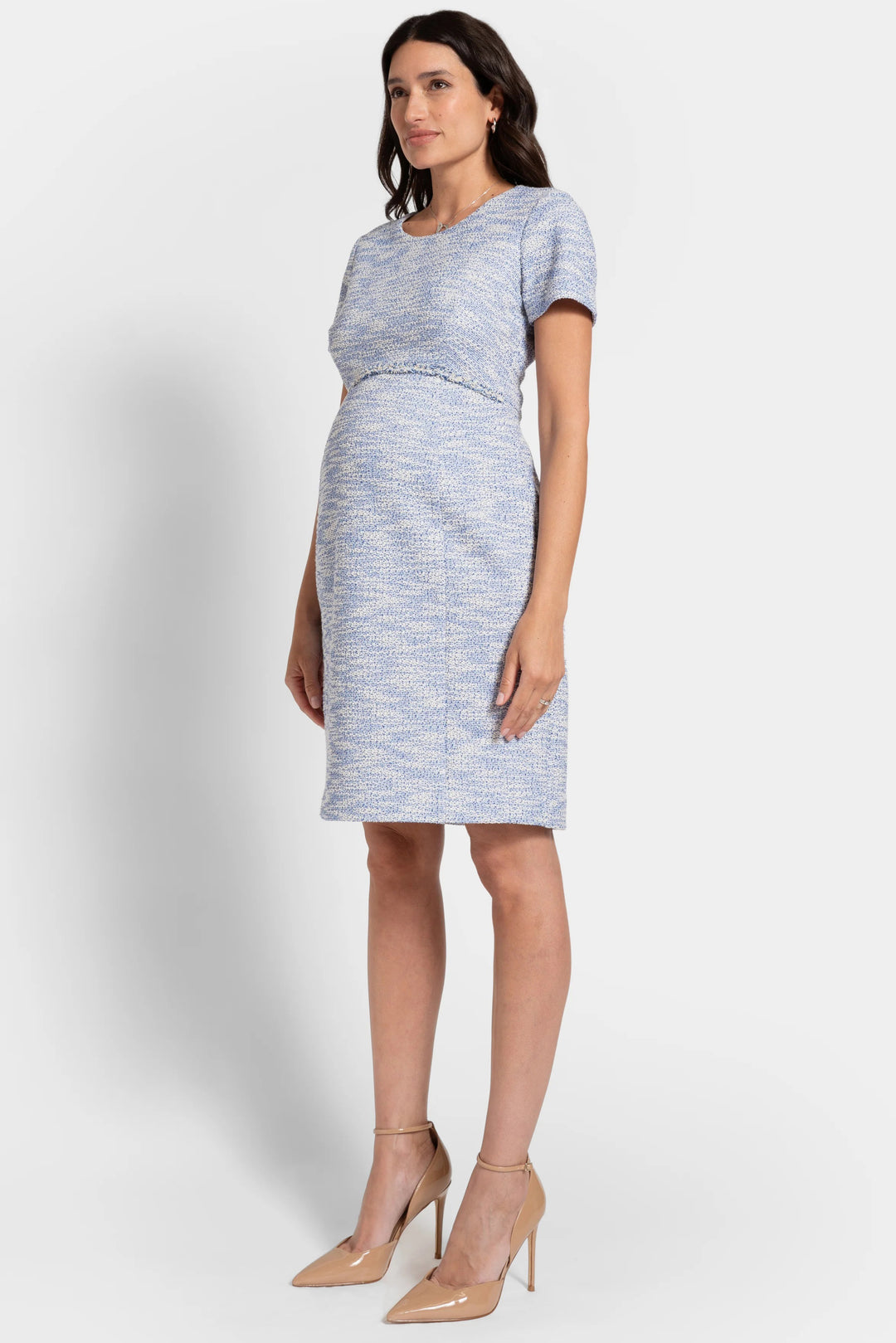 Seraphine Sienna Bouclé Maternity Dress