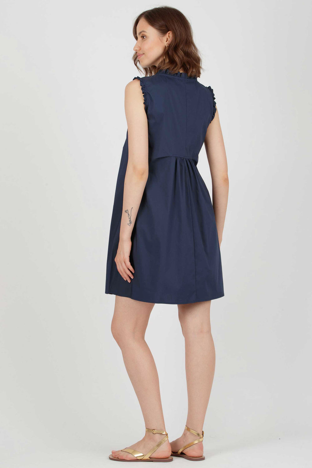 Sofia Maternity Dress in Stretch Cotton