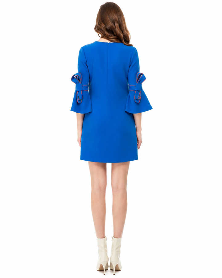 The Marlene Maternity Shift Dress in Blue