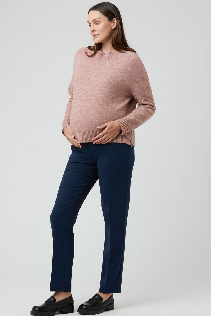 Alexa Classic Maternity Trousers in Navy Ripe