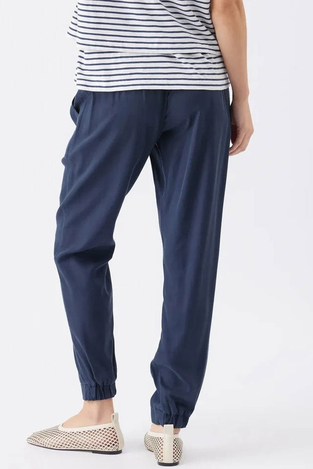 Sustainable Tencel Off Duty Pants Navy by Ripe