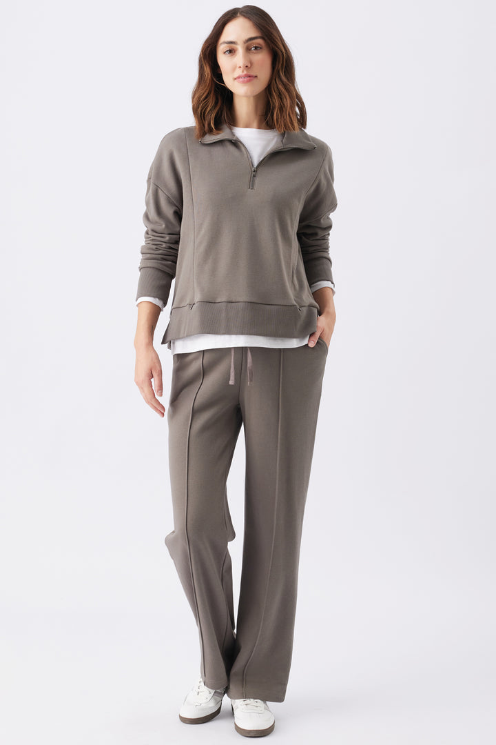 Terry Wide Leg Jogger Earth Ripe