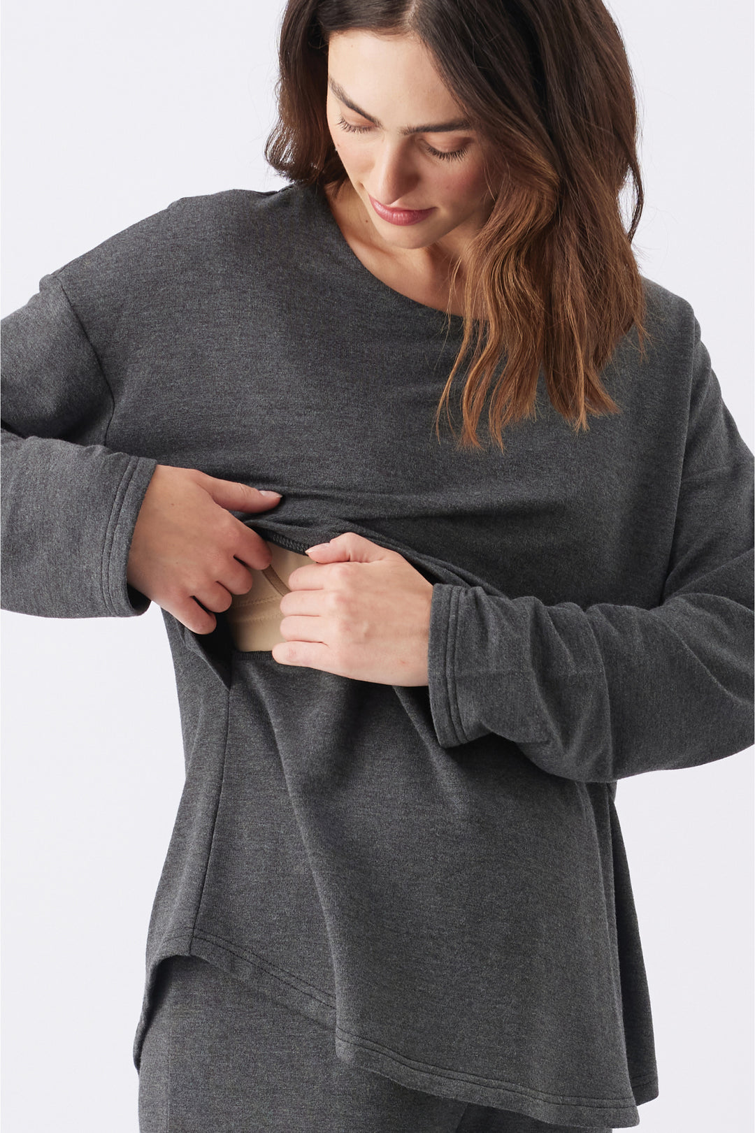 Super Soft Fleece Maternity Nursing Top by Ripe