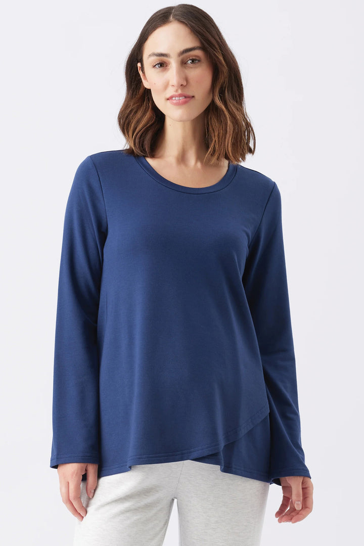 Hailey Cozy Maternity & Nursing top Sapphire by Ripe