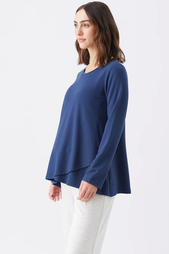 Hailey Cozy Maternity & Nursing top Sapphire by Ripe