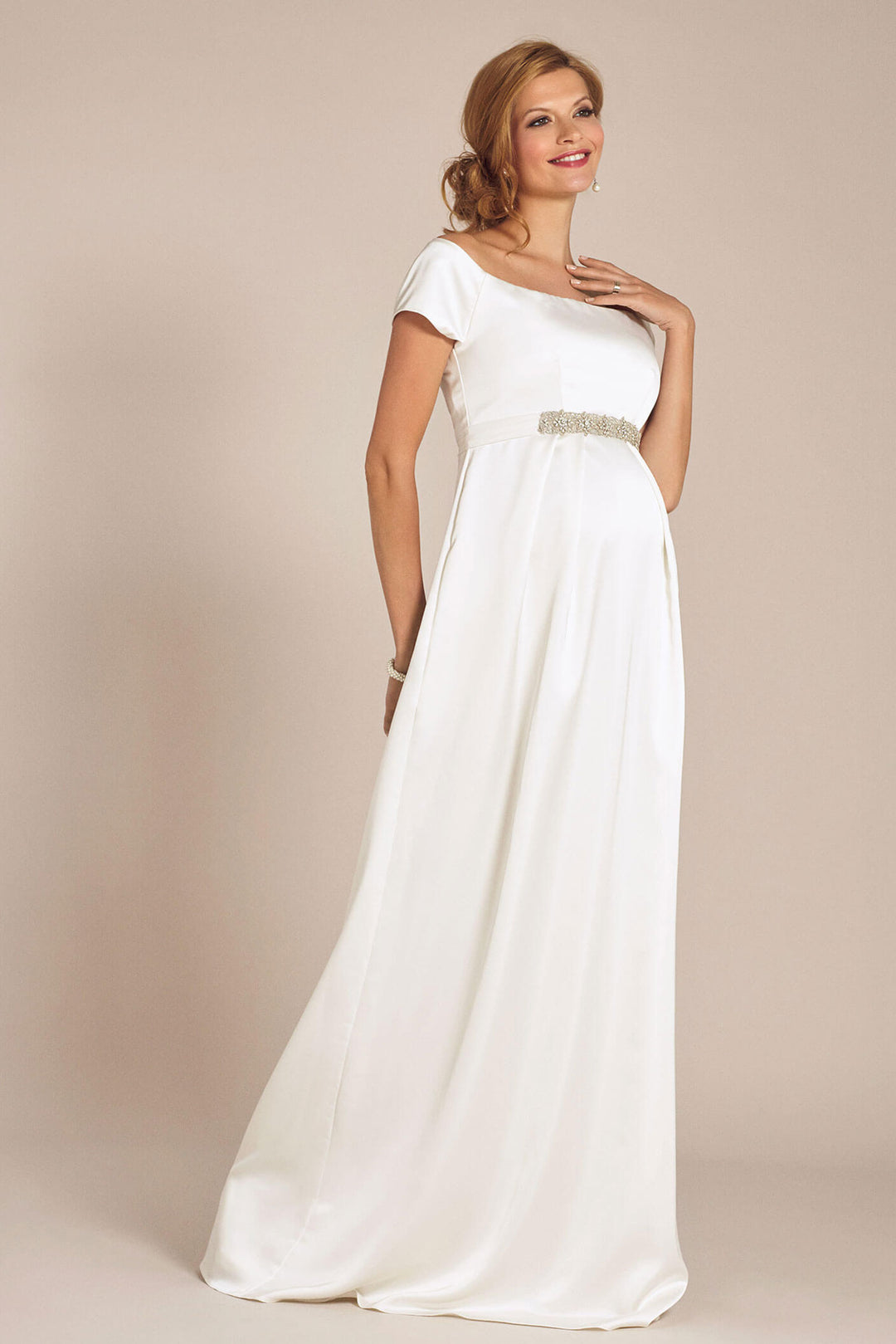 Aria Gown in Off White by Tiffany Rose