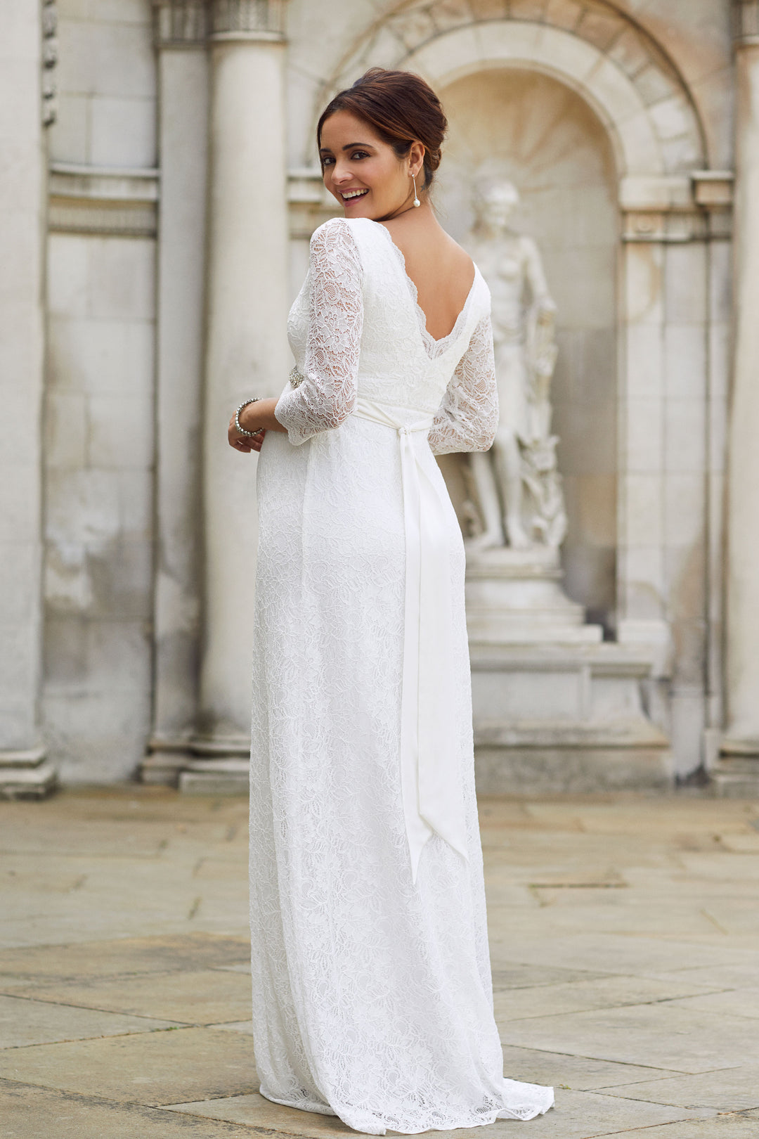 CHLOE LACE GOWN (also in Plus size) – Seven Women Maternity