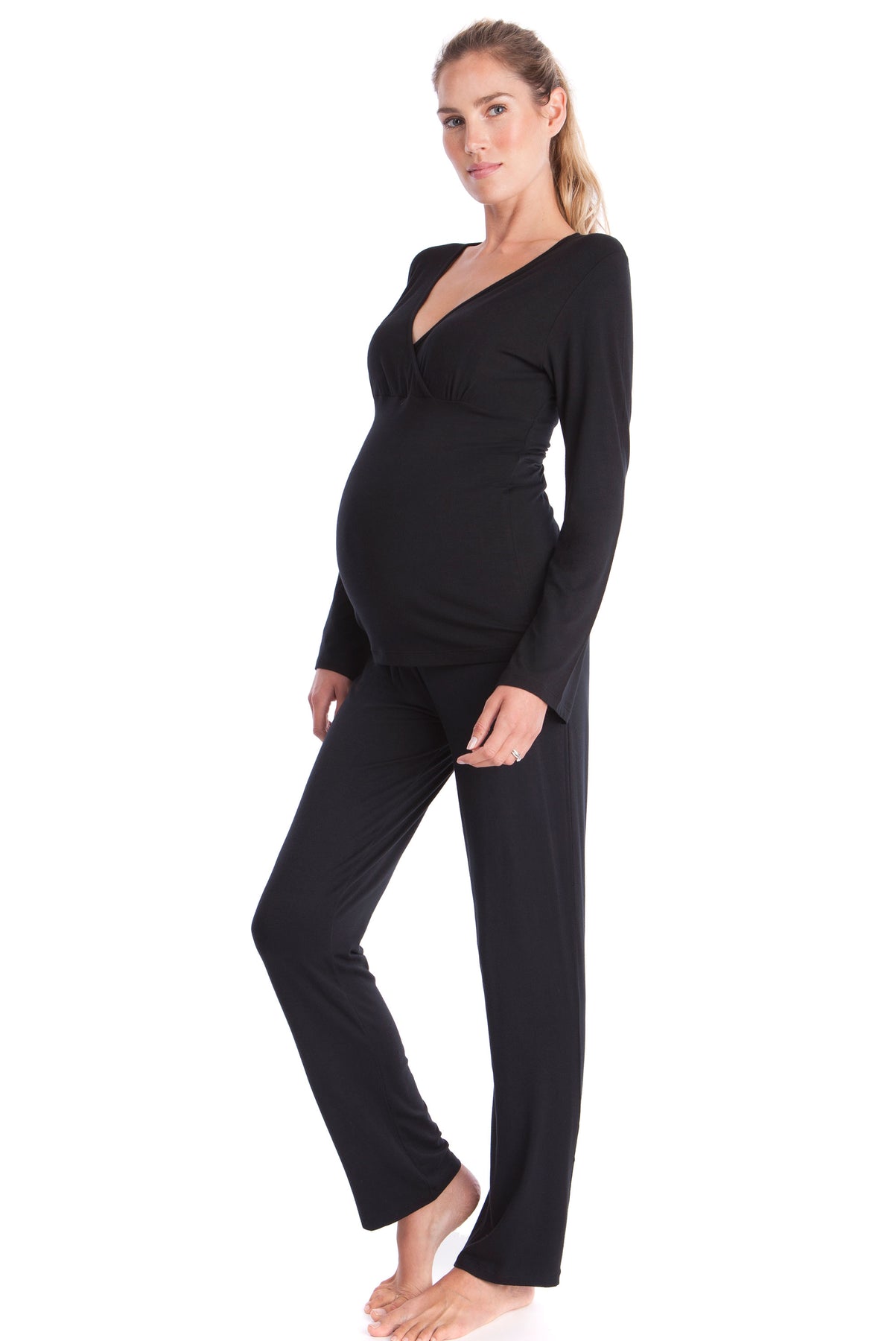 Kindred Bravely Camille Lace Maternity and Nursing Pajamas  Cami & Shorts  Maternity Loungewear (Black, X-Large) at  Women's Clothing store