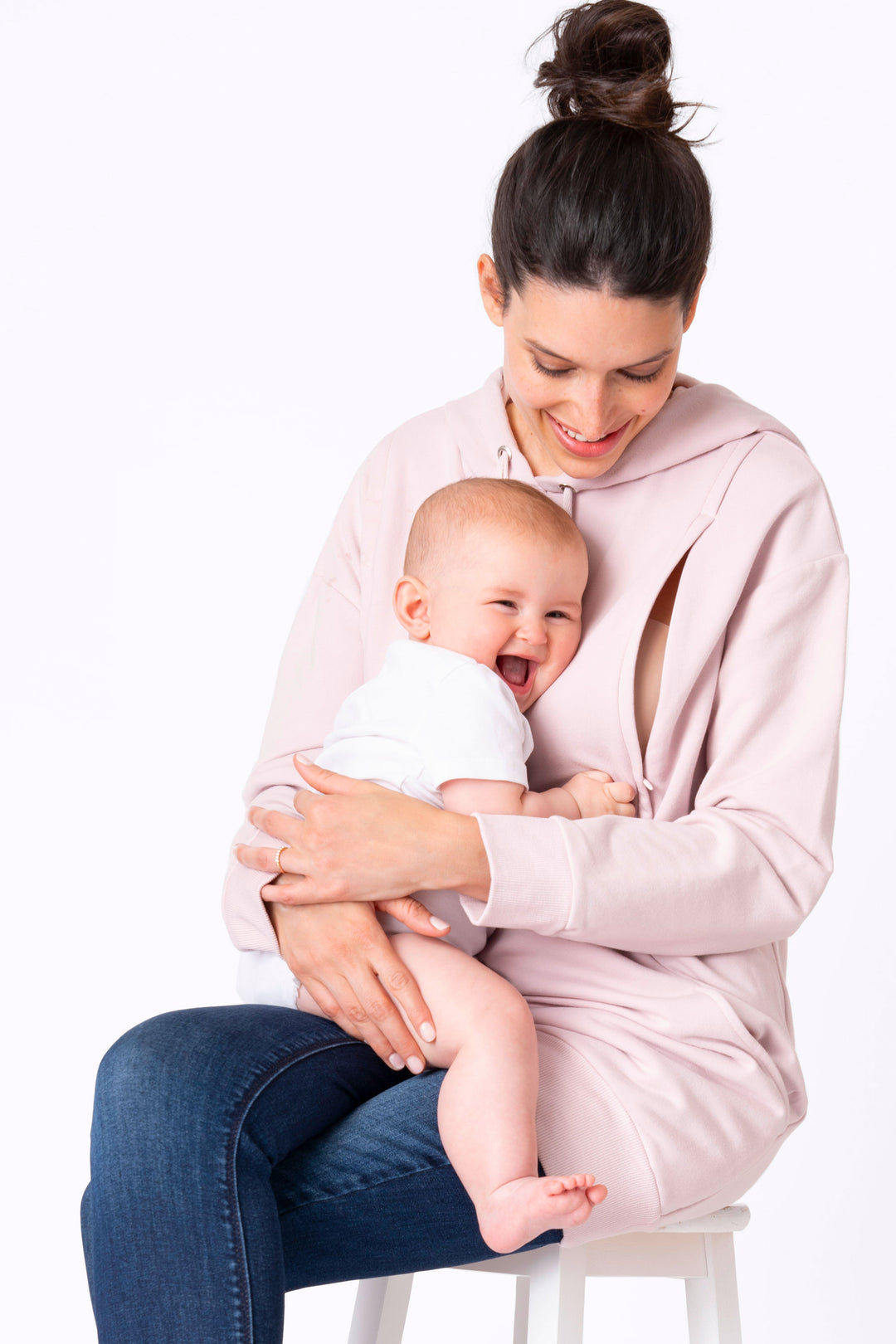 Pernella Blush Maternity & Nursing Hoodie by Seraphine