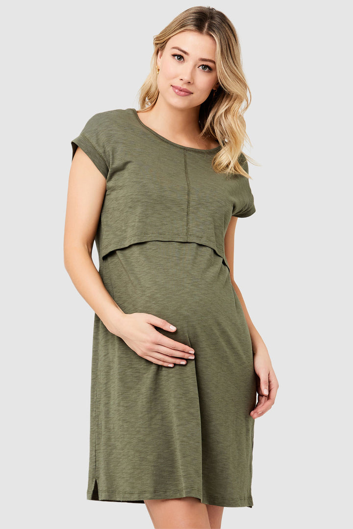 Roxie Maternity Nursing Cotton Modal Dress by Ripe