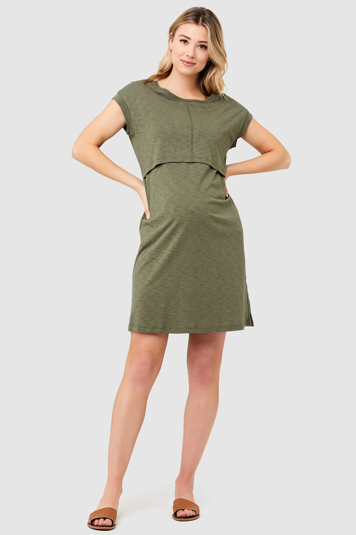 Roxie Maternity Nursing Cotton Modal Dress by Ripe