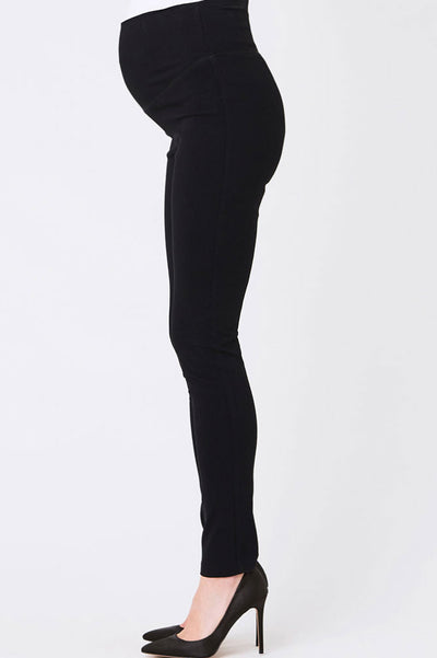 Licupiee Maternity Pants Pregnant Women High Waist Skinny Work Office Pant  Straight Leg Pants Ankle Pants Trousers