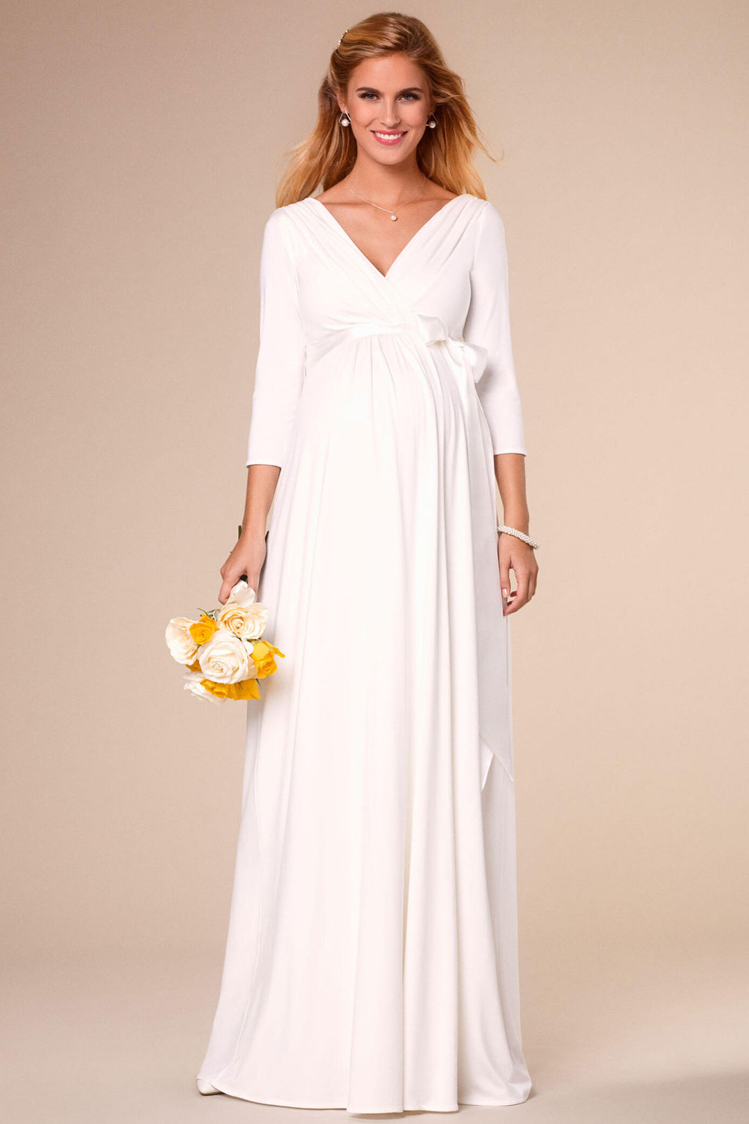 Willow Maternity Nursing Gown in Ivory – Seven Women Maternity