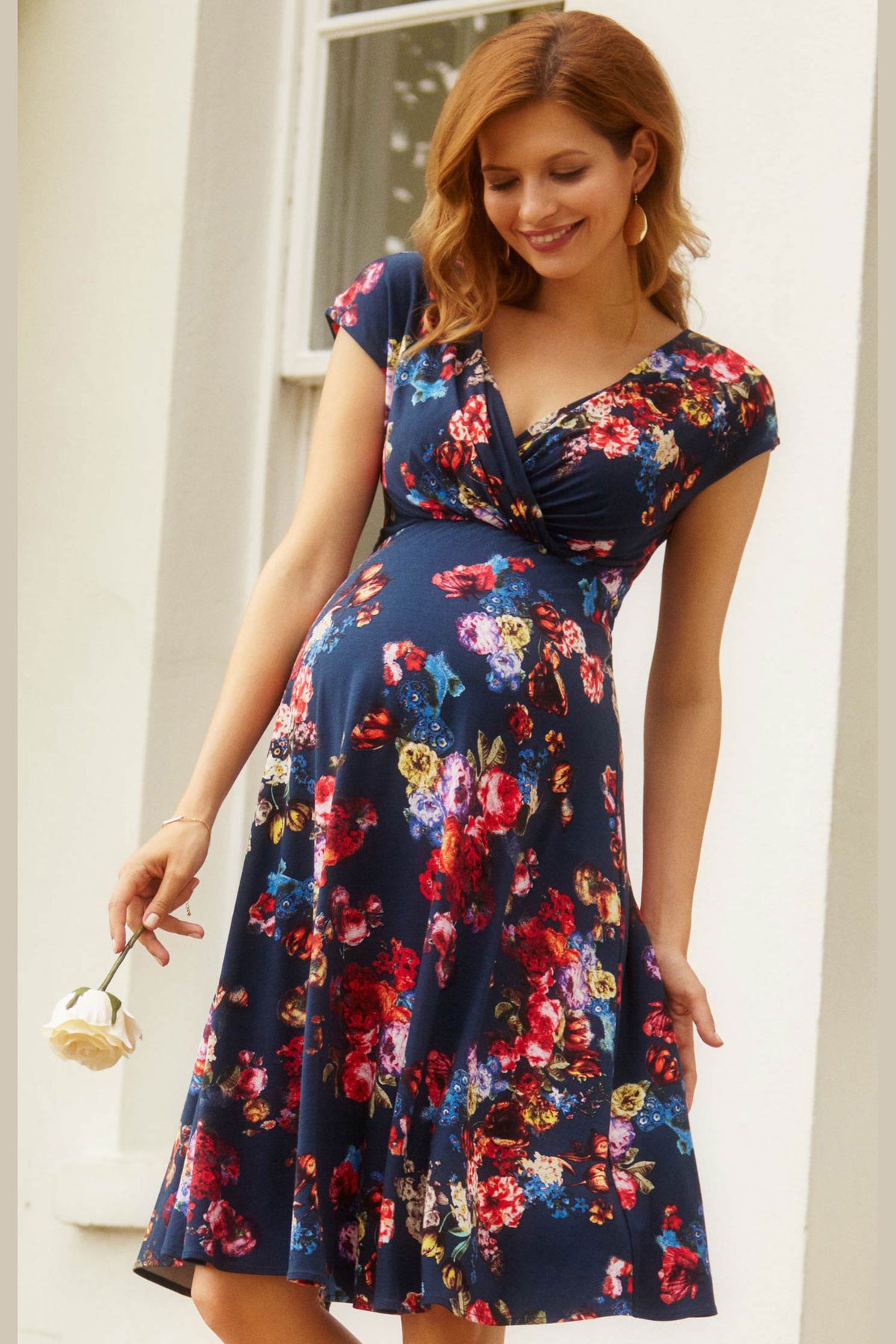 Tiffany Rose Alessandra Maternity Dress in Midnight Garden – Seven ...