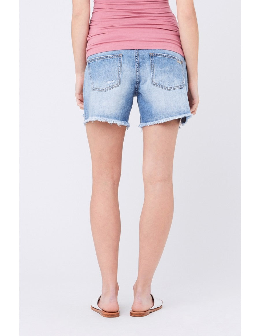 Distressed Denim Shorts - Seven Women Maternity