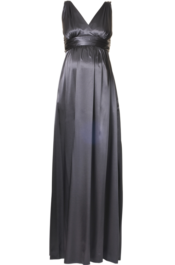Ripe Satin Maternity Gown Dress - Seven Women Maternity