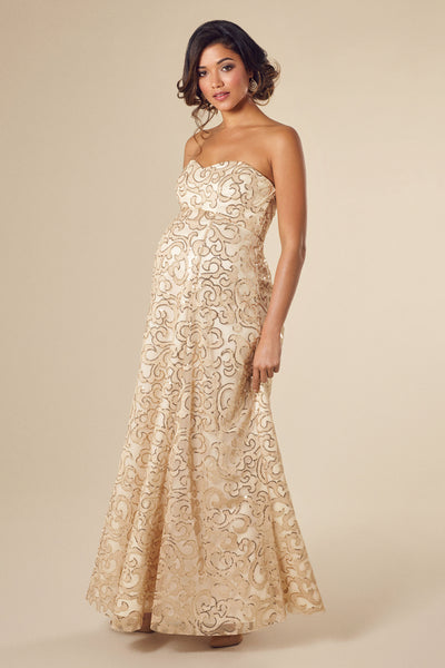 Tiffany Rose Olivia Maternity Sequins Gown - Seven Women Maternity