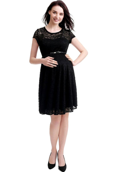 Kimi + Kai Maternity Olivia Lace Skater Dress - Seven Women Maternity