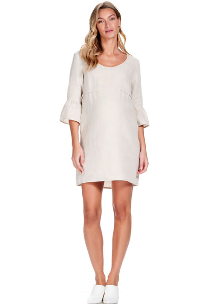 Rubi Linen Maternity Nursing Dress - Seven Women Maternity