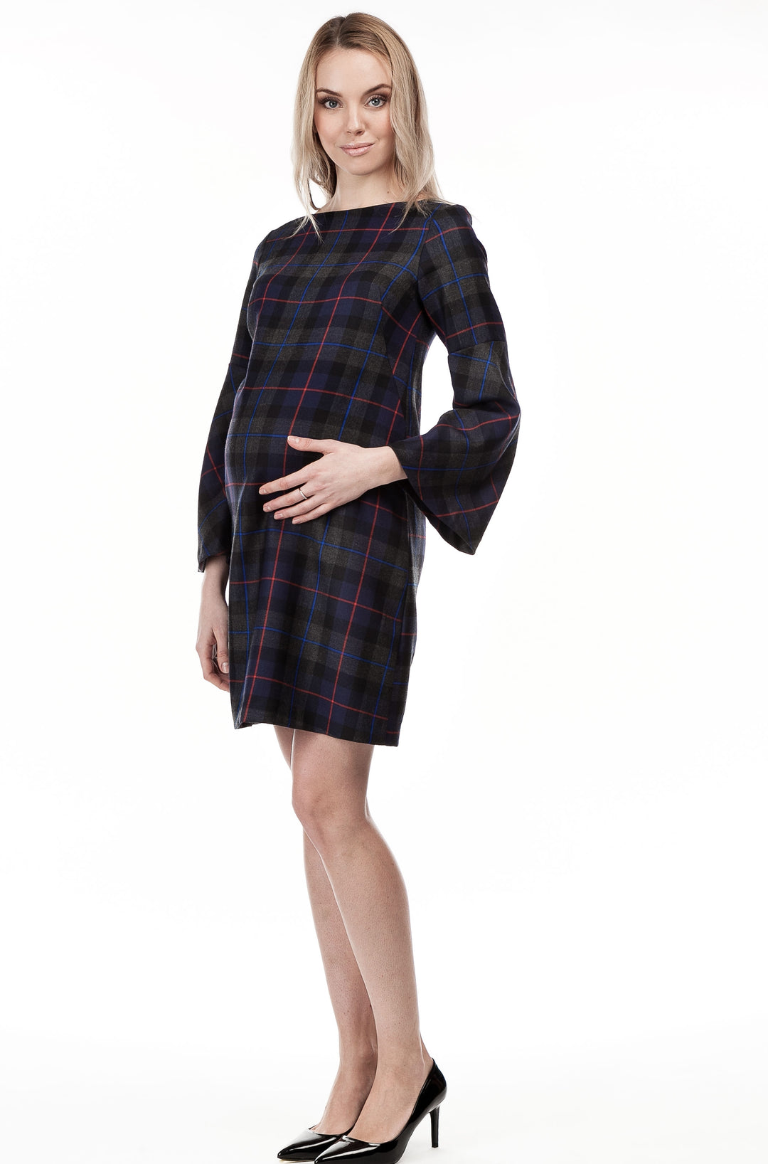 Pietro Brunelli Tartan Maternity Shift Dress - Seven Women Maternity